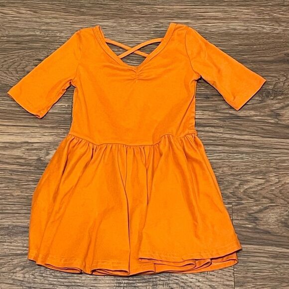 Dot Dot Smile 3 Ballerina Dresses Black / White Pink Skulls Orange Pumpkin 2T - Picture 10 of 12